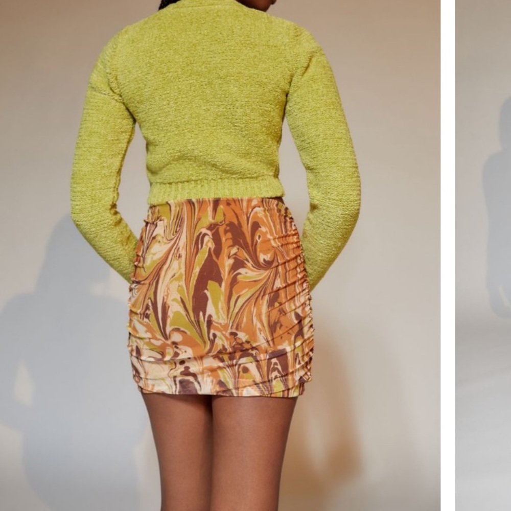 Urban Outfitters Ruched Mini Skirt
